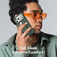 Vista 1240 de GONEZ Funda de silicona para iPhone 15 Pro Max, compatible con Magsafe, protector de cámara + protector de pantalla, forro de microfibra suave Negro