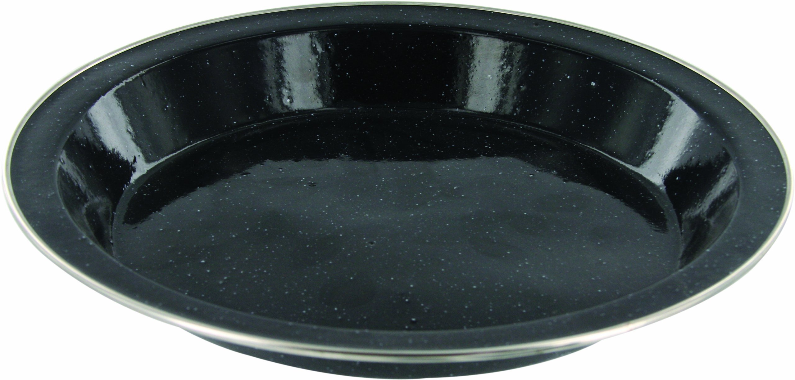 Highlander Deluxe Enamel Plate Camping - Black