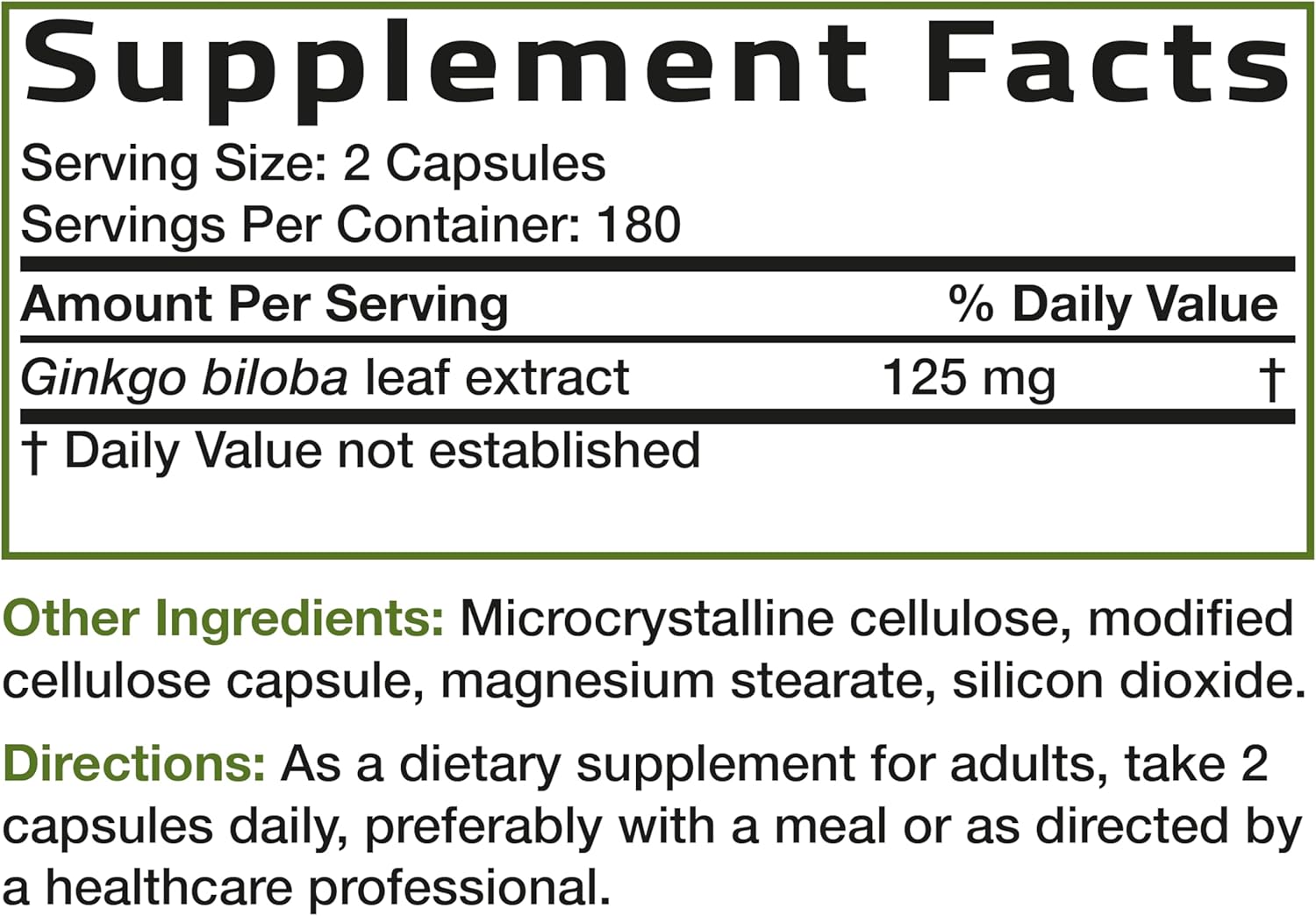 Bronson Ginkgo Biloba Extra Strength Supports Brain Function & Memory Support, 360 Vegetarian Capsules - Image 8