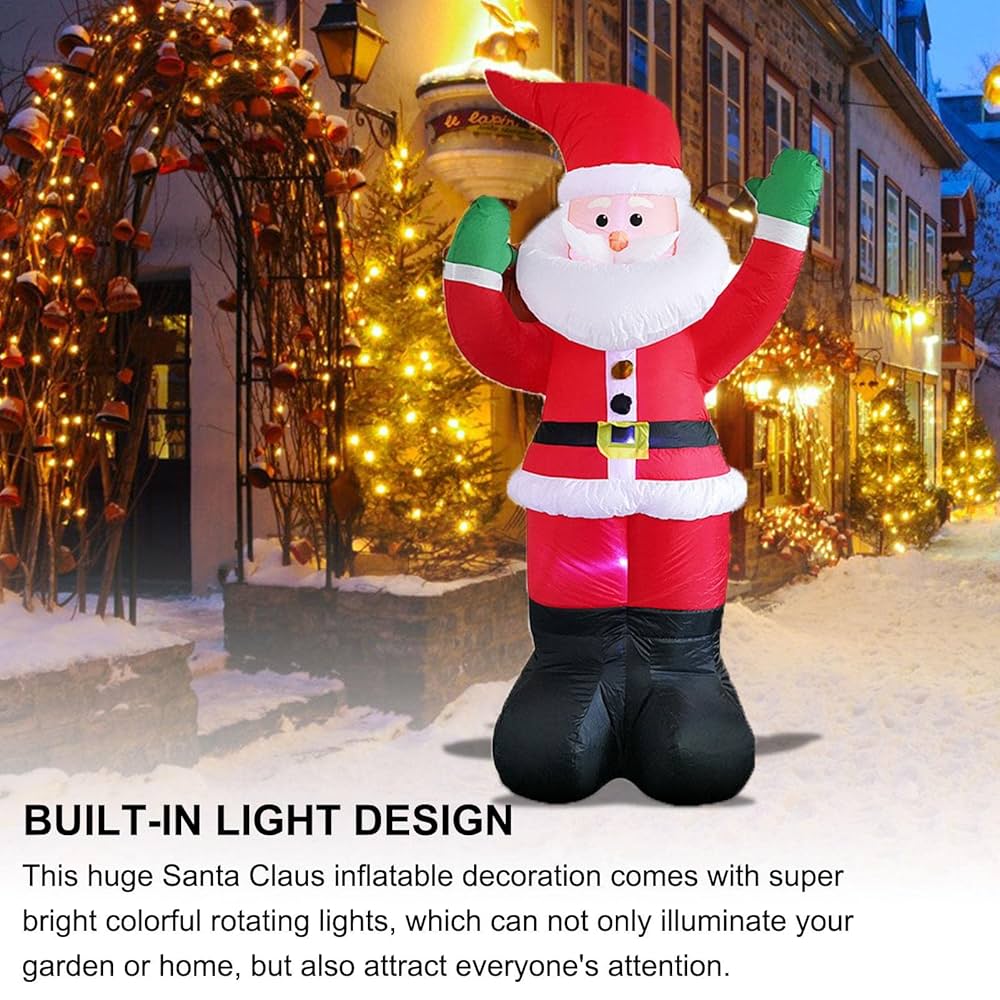 エアブロー　クリスマス インフレータブルアーチ サンタと雪だるま サンタクロースと雪だるまのあるインフレータブルクリスマス