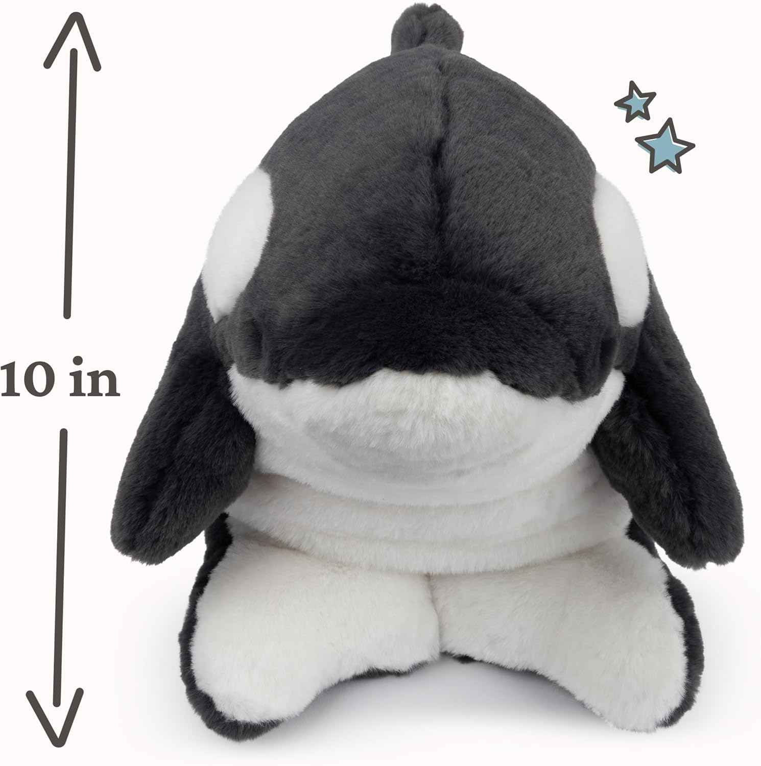 GUND Flynn Orca Whale Plush, Premium Whale Stuffed Animal for Ages 1 and Up, Black/White, 10”
