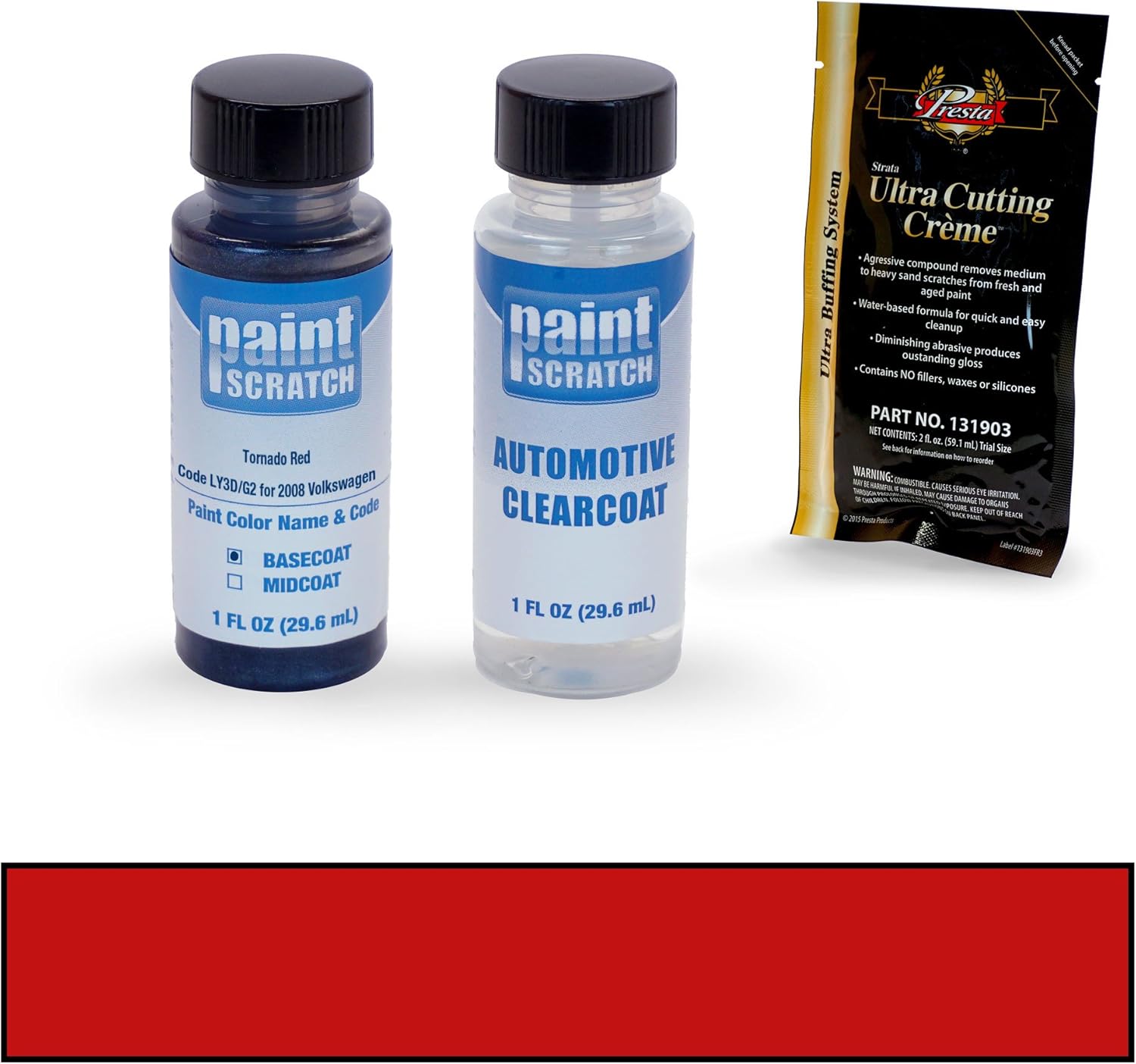 2008 Volkswagen Rabbit Tornado Red LY3D/G2 Touch Up Paint