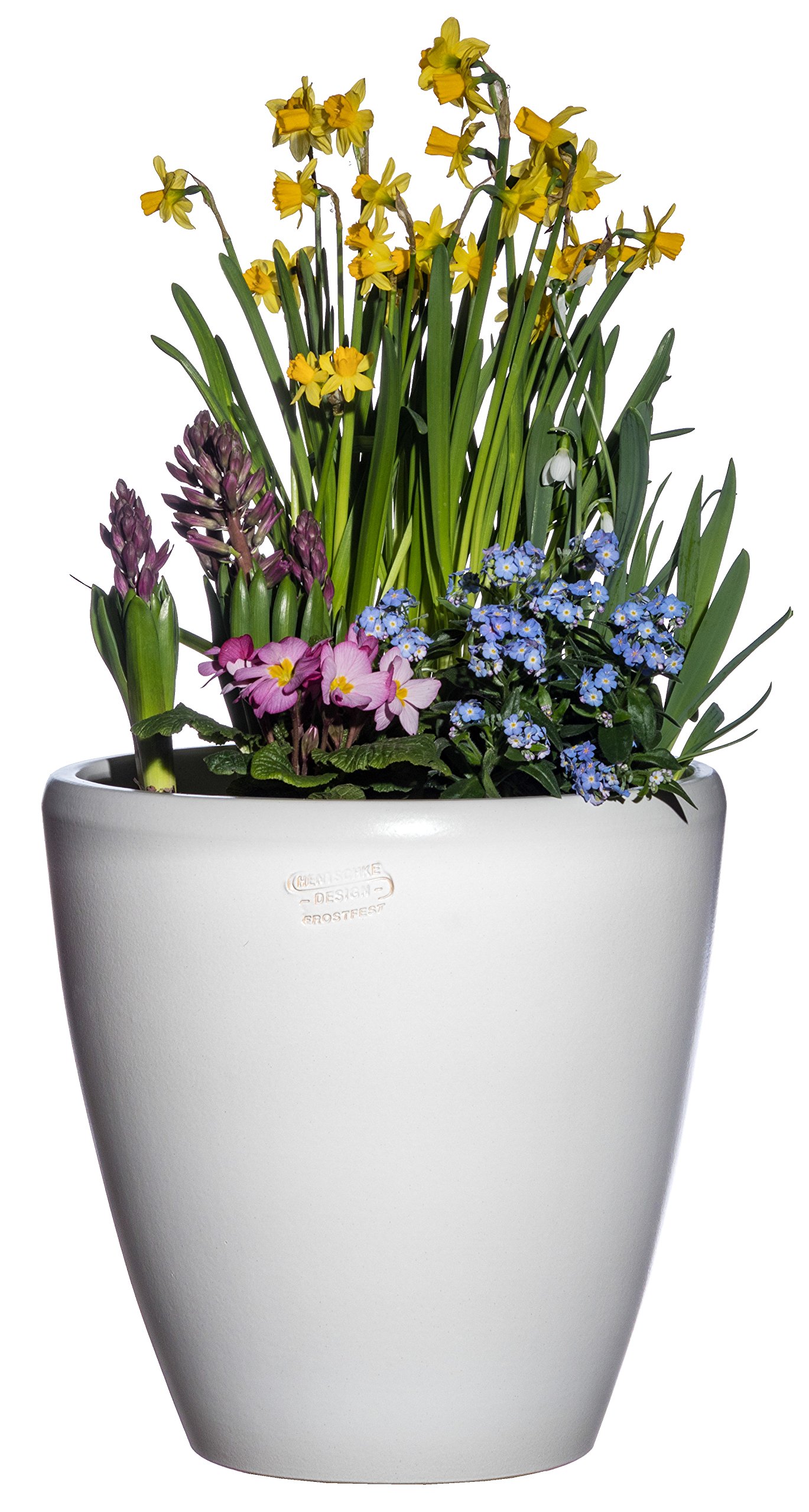 Hentschke Keramik Pflanztopf/Pflanzkbel frostsicher  45 x 45 cm, wei,  029.045.04 Blumenkbel fr Drauen + Innen - Made in Germany: Amazon.de:  Garten