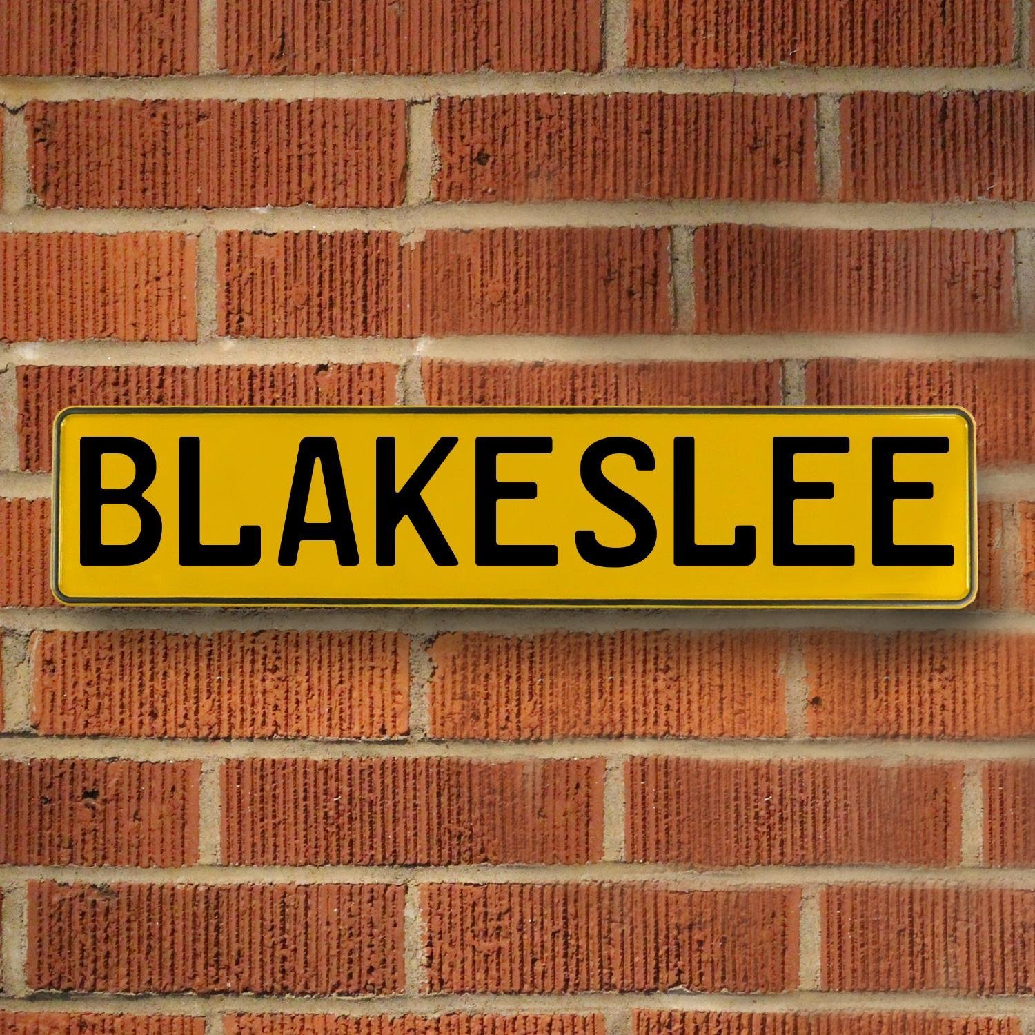Vintage Parts 596797 Yellow Stamped Aluminum Street Sign Mancave Wall Art (Blakeslee)