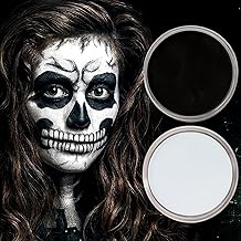 Halloween Face Paint Black And White Grease Based Make Up For Vampire Skeleton Zombie Party Body Paint Costume Accessories