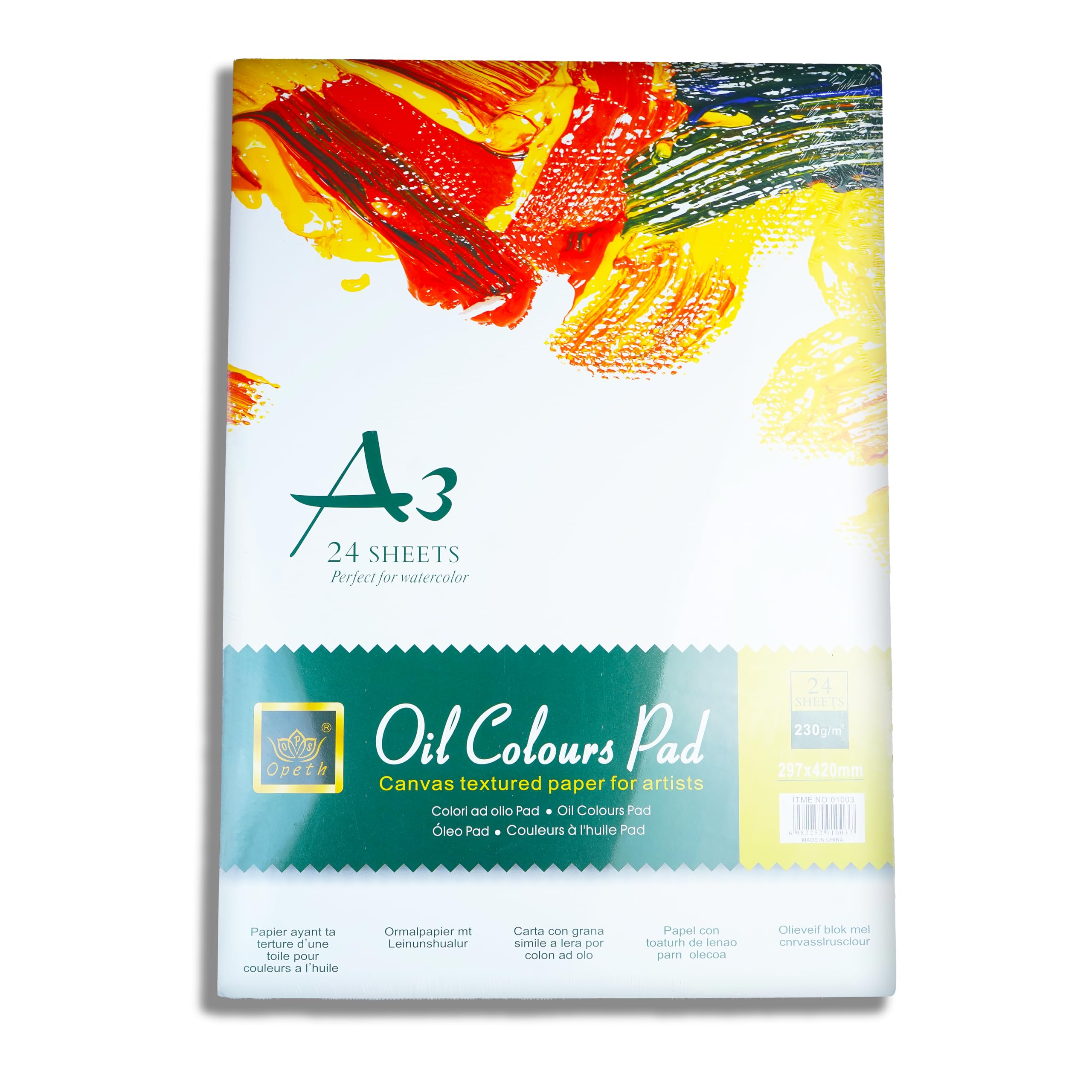 ArtRight 230 GSM Oil Painting Sheets for Beginners, Professional and Artists (Primed Linen Textured Surface, Acid Free 20 Sheets + 4 Free Sheets, A3 Size, White) (B09NNRJX3H) Amazon Price History, Amazon Price Tracker