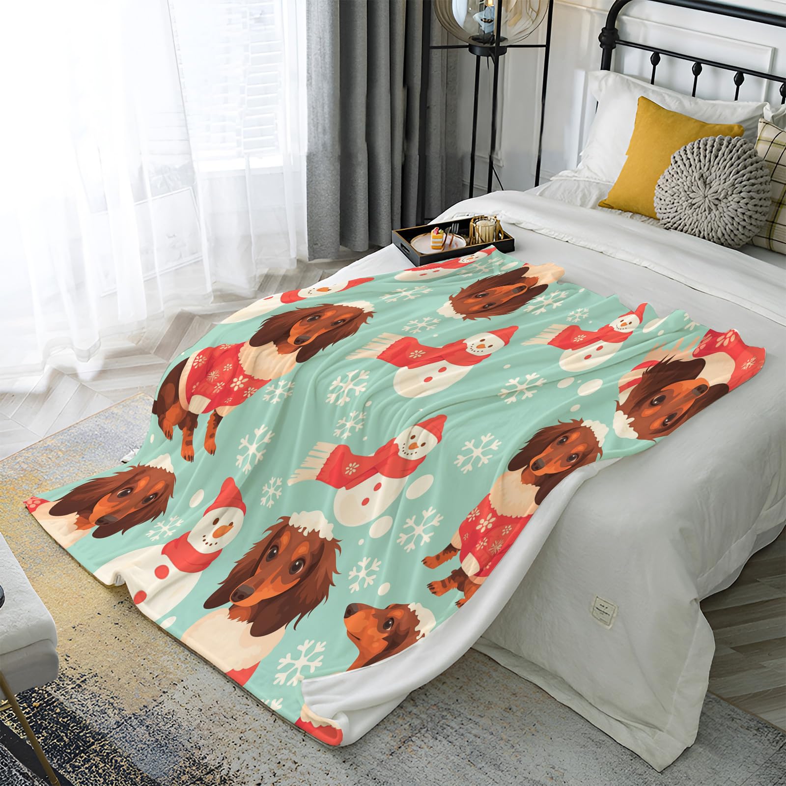 Couverture flanelle canard jaune 200x230cm pour des siestes douces sur le canapé