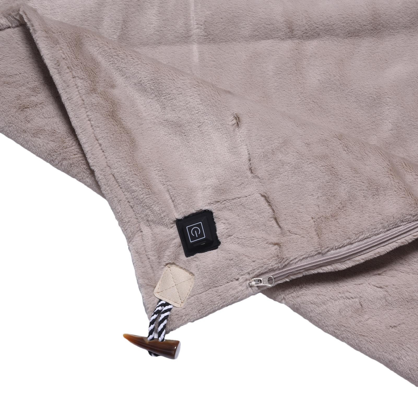 Scialle Riscaldante Avvolgente Portatile Plaid Scialle Portatile Lavabile | Coperta riscaldata elettrica avvolgimento portatile, per esterni, interni, casa, ufficio, campeggio, escursionismo, pesca