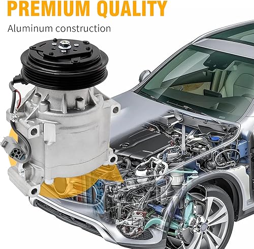 Miniatura 3 de Compresor del aire acondicionado del A/C y reemplazo del embrague del A/C para Toyota Echo 2000-2005 1.5L 7512643 CO 11063AC