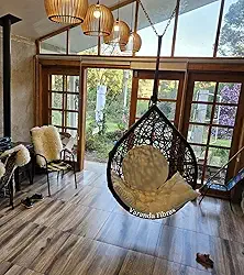 Cadeira Balanço Gota Ninho Fibra Sintética Alumínio Suspenso