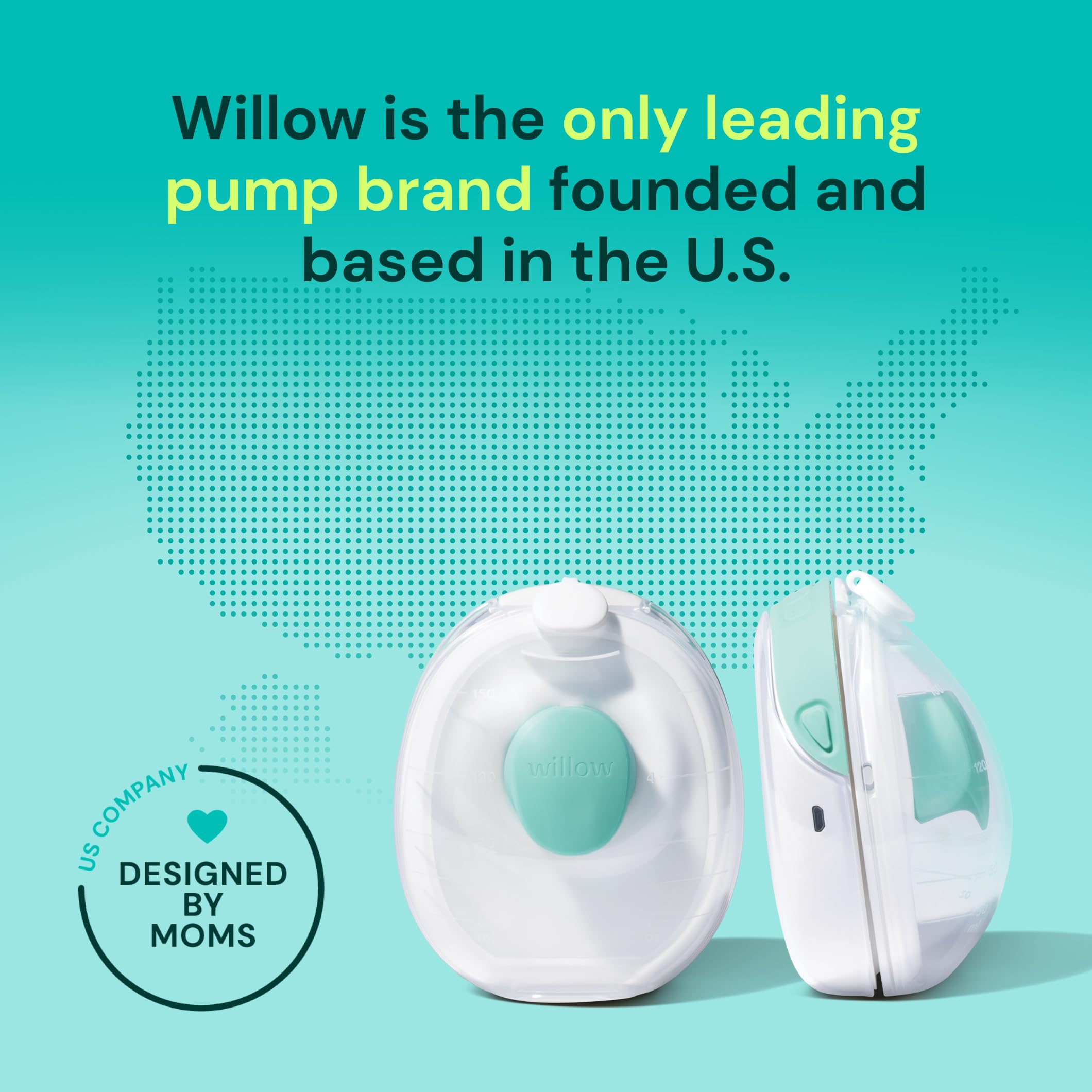 Willow Go Tragbare Milchpumpe, freihändige doppelte elektrische Milchpumpe, kabelloses In-Bra-Design mit 15 Saugstufen in Krankenhausqualität, inklusive 24 mm und 21 mm Flanschen und 142 g
