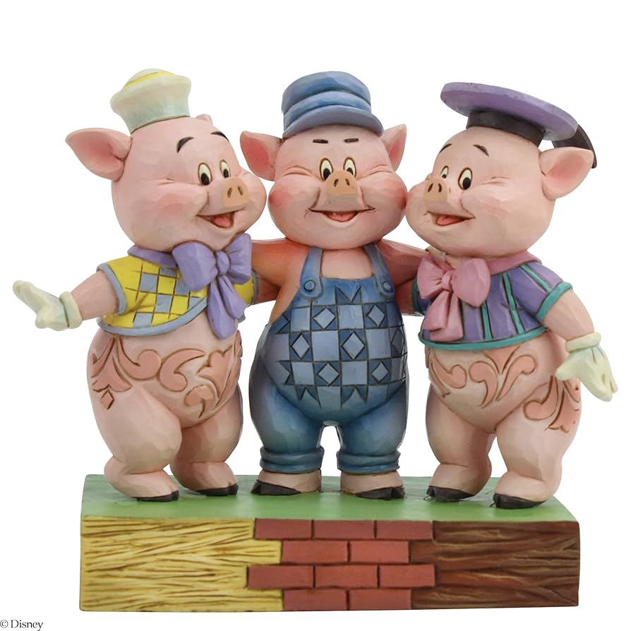 三匹の子豚 エネスコ Amazon.co.jp: enesco Disney Traditions 三匹の子ぶた 6005974