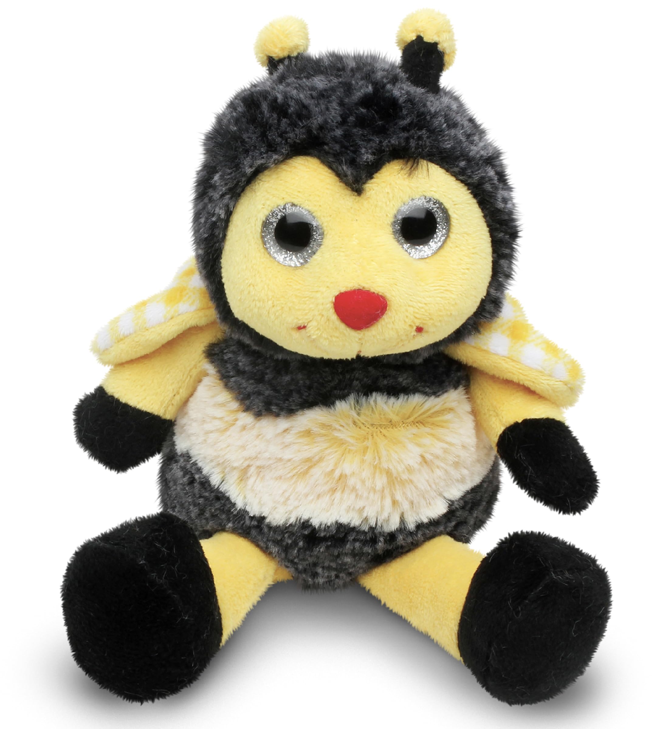 DolliBu Sitting Bee - Super Soft Realistic Stuffed Animal, Cute Insect Plush Toy for Boys and Girls, Adorable Gift for Baby, Kids, and Adults - 7 Inches
