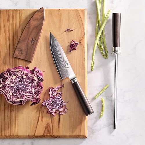 Miniatura 3 de Cangshan Serie HAKU 501134 acero de afilado de alto carbono de 9 pulgadas