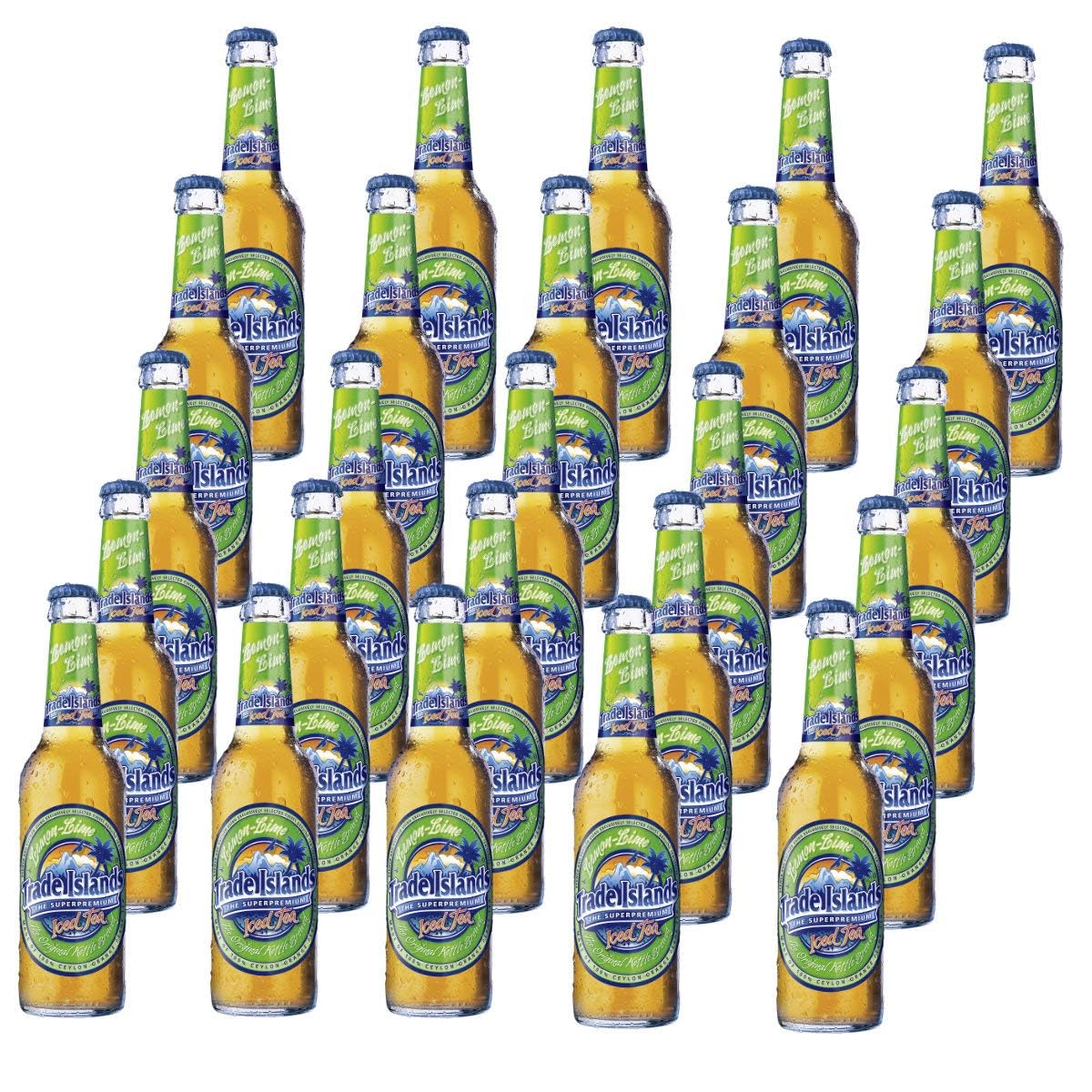 Trade Islands Iced Tea Lemon-Lime 25 Flaschen je 0,33l | Mehrweg Pfand inkl.