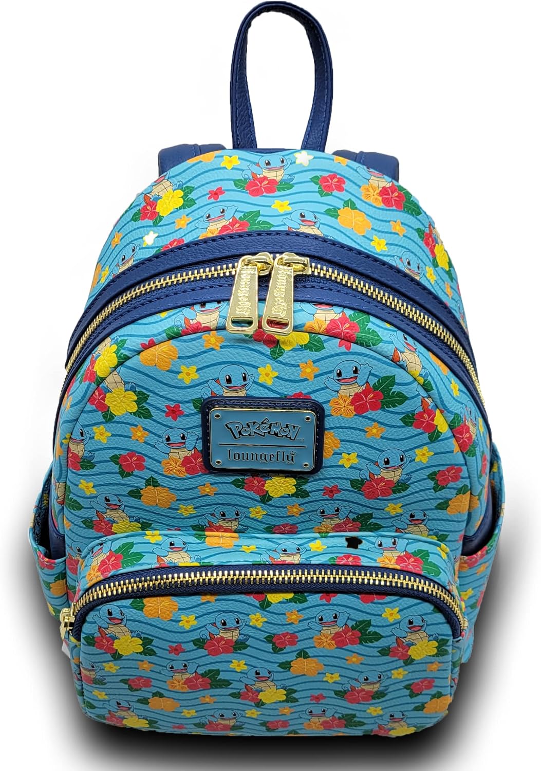 Loungefly x Pokemon Squirtle Flower All Over Print Mini Backpack