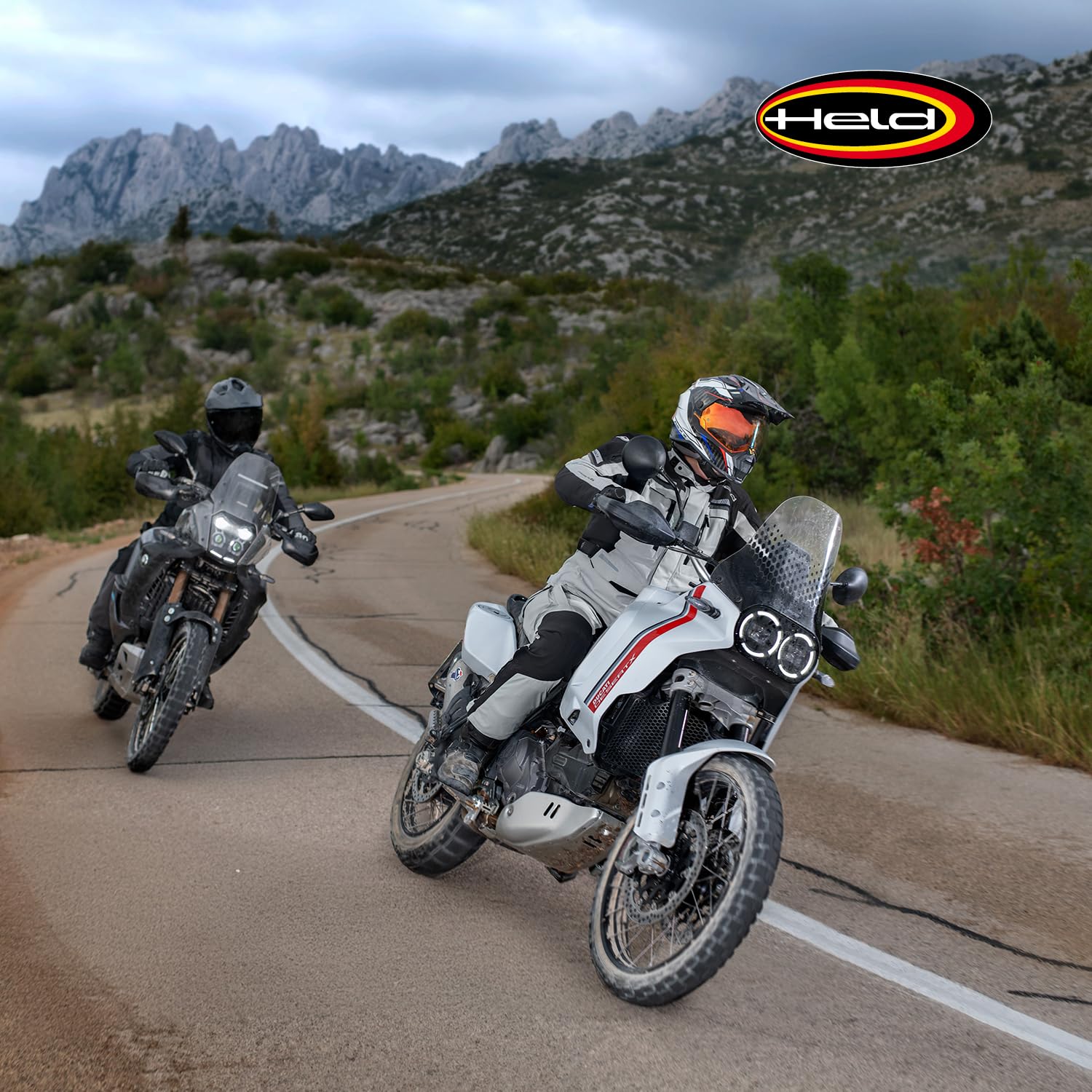 Held Lonborg Top Motorrad Jacke Herren - Tactel Laminatjacke mit herausnehmbarem Thermofutter - 100% Wasserdicht - Level 2 Protektorenjacke - CE Schutzkleidung Klasse AA