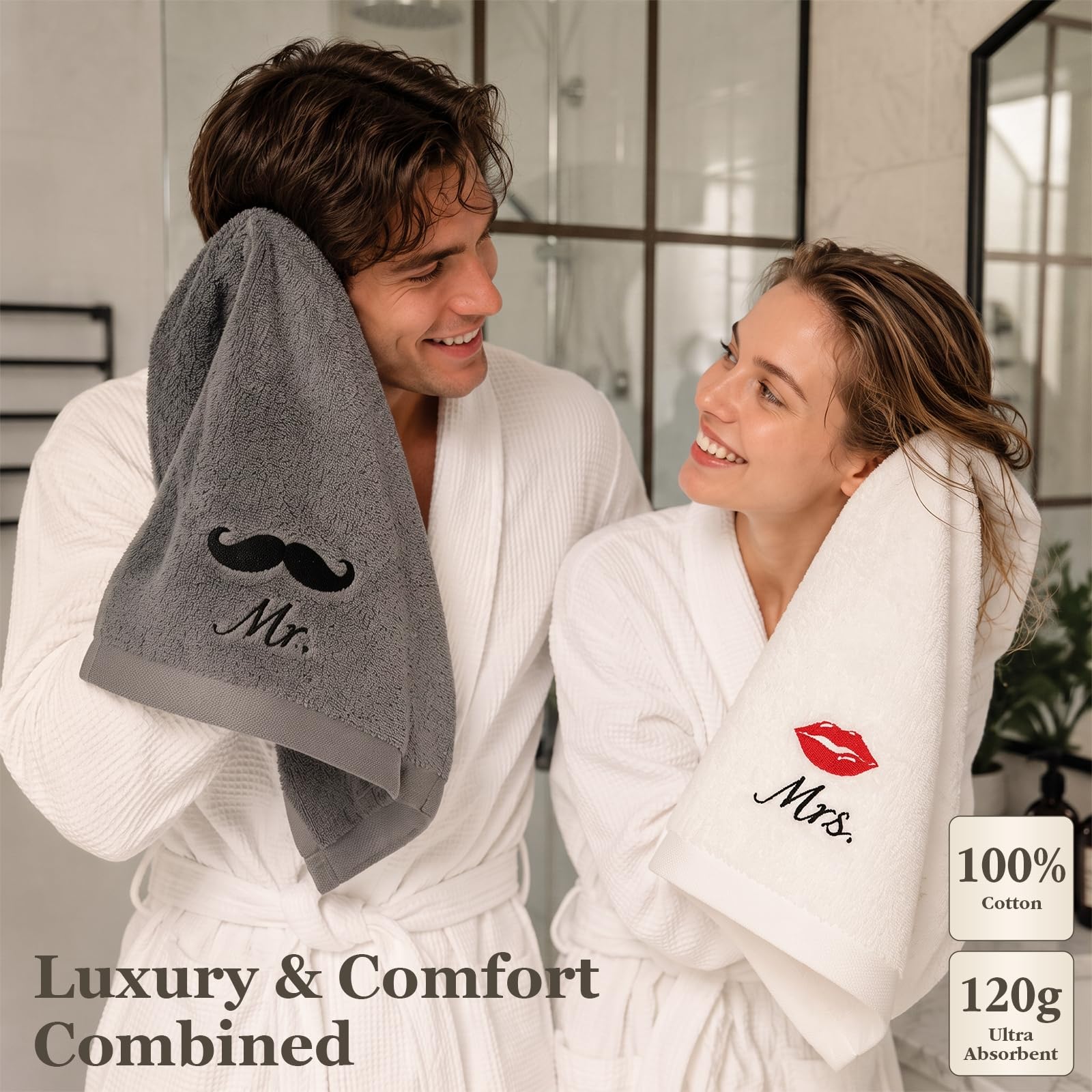 Ensemble cadeau de mariage pour couple de mariés, coffret cadeau Mr