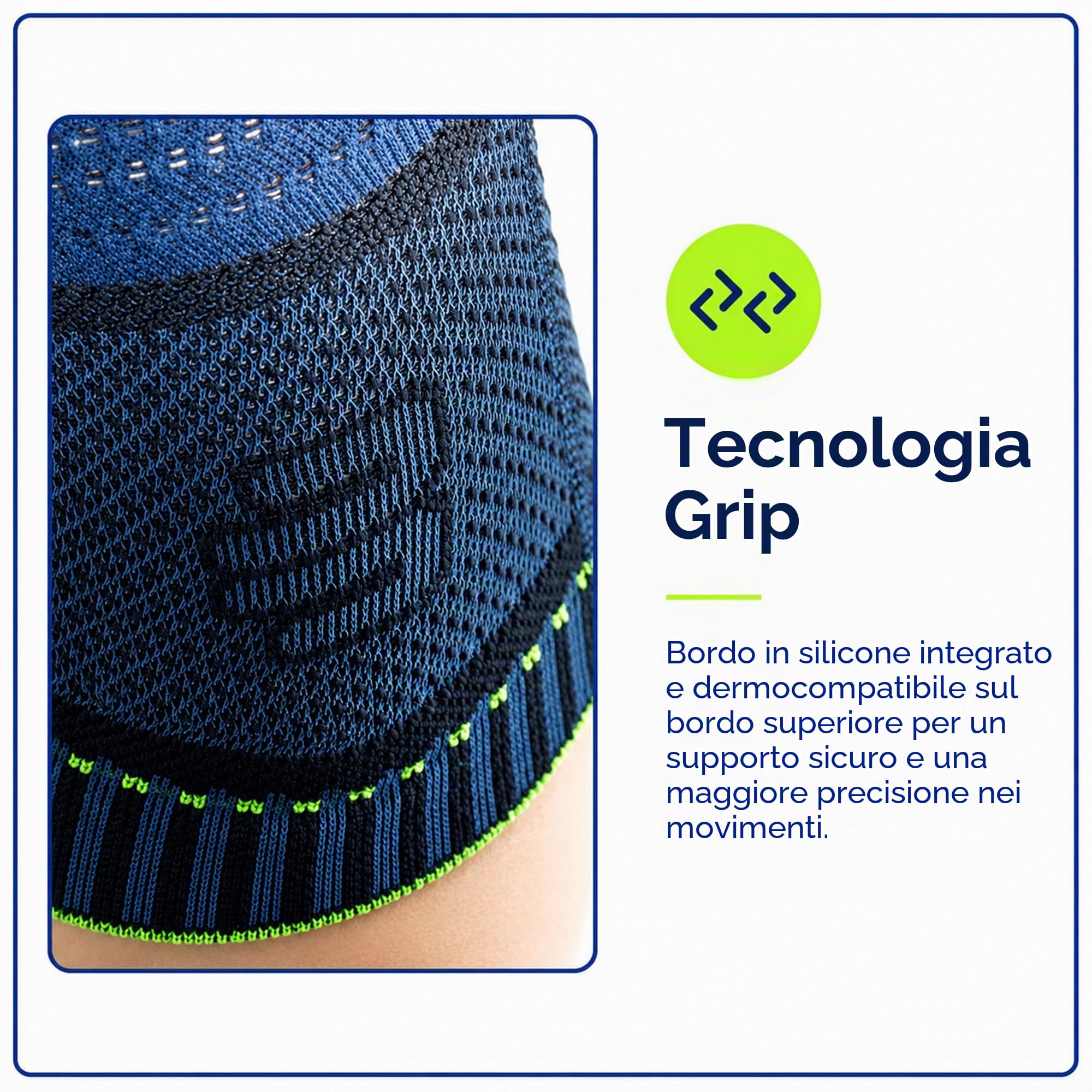 BAUERFEIND Ginocchiera Knee Support con anello di silicone, Indossabile a destra e sinistra | Ginocchiera a compressione con supporto rotula per stabilità, comfort e prestazioni durante lo sport e l'esercizio fisico