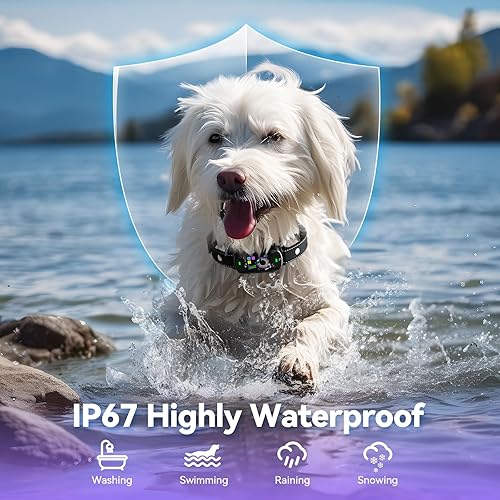 Miniatura 7 de TASDISE - Collar antiladridos para perros grandes, medianos y pequeños, 6 modos ajustables, collar de entrenamiento antiladridos con 5 niveles de