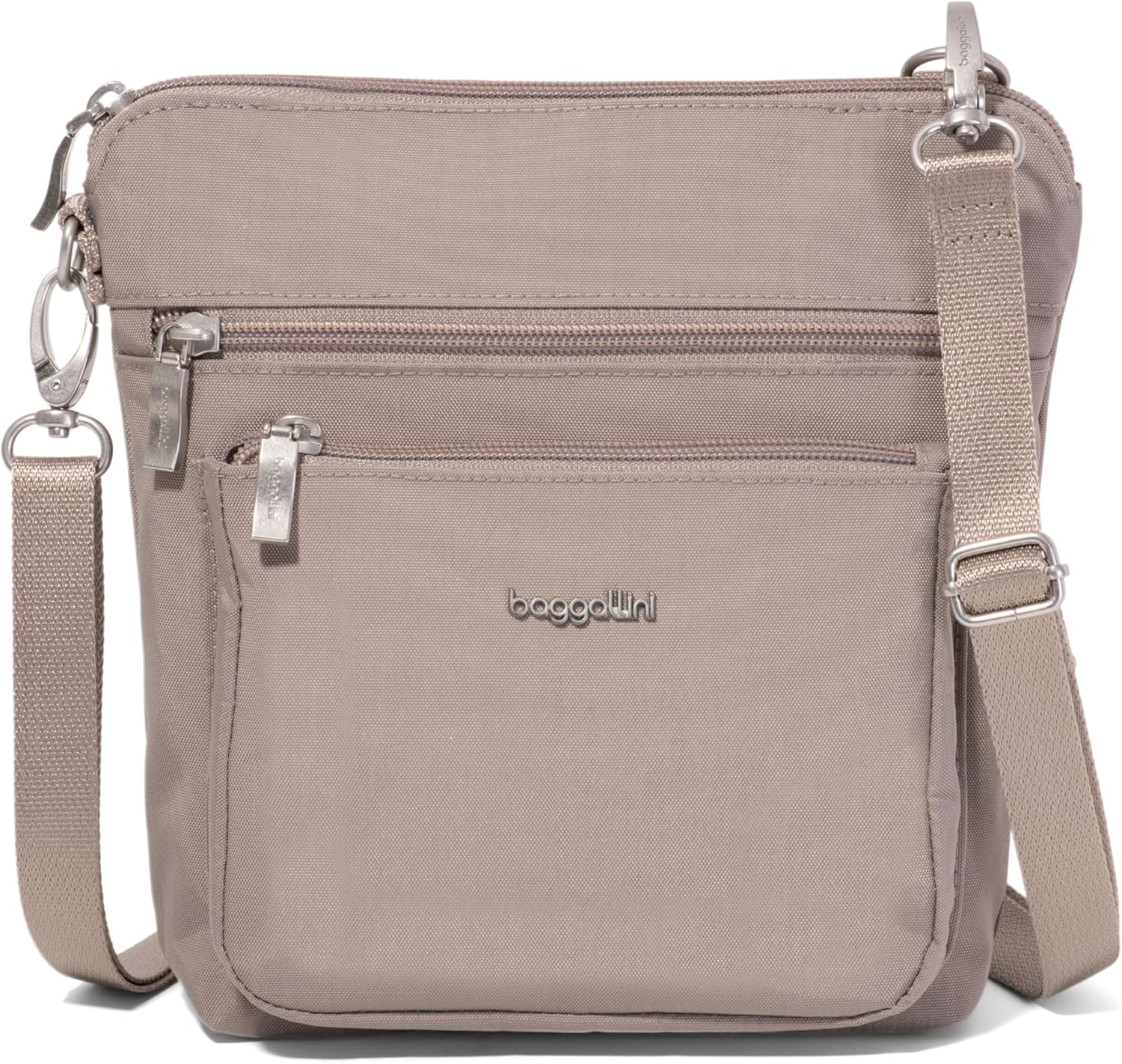 Baggallini Modern Pocket Crossbody Bag w/EMF Blocking Pocket - Lightweight 8.8"x8.5" Handbag Purse with RFID