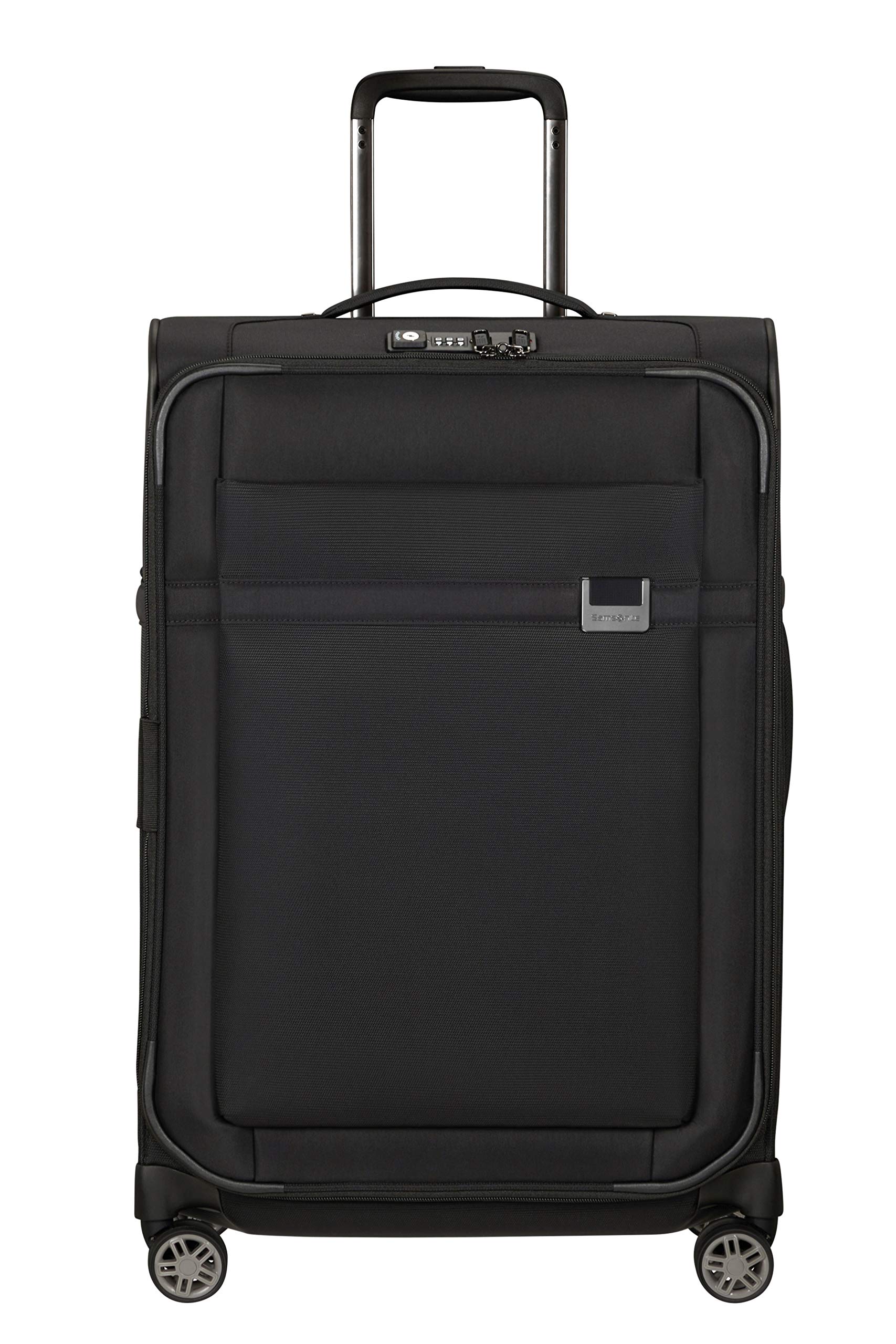 Samsonite Airea - Spinner M Expandable, walizka, 67 cm, 73,5/81,5 L, czarny (czarny)
