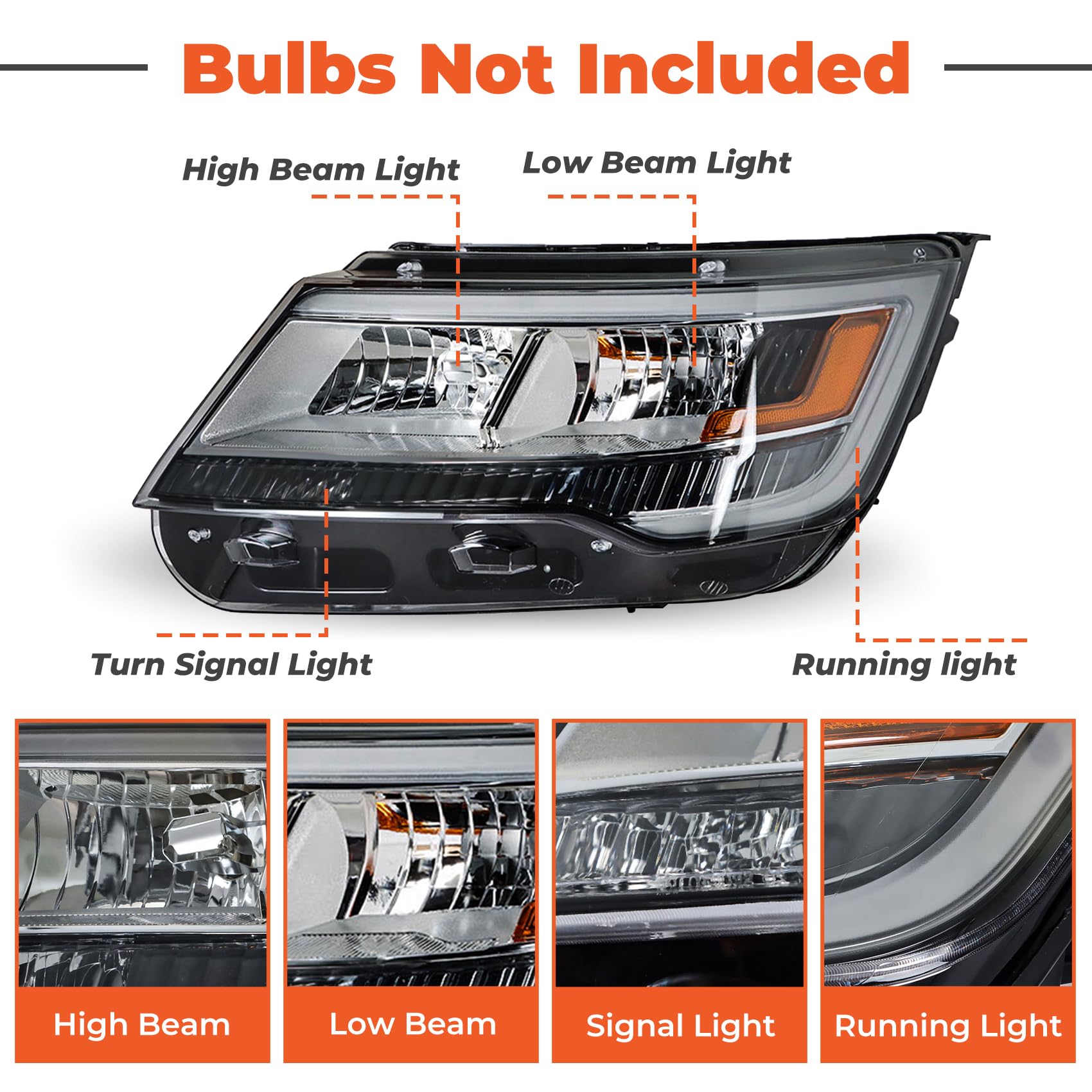 Amazon.com: labwork Headlight Assembly Replacement for Explorer