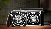 Vista 2 de ZOOMHITSKINS OLED Switch Skin, Compatible with Nintendo Switch OLED Skin Wrap, Ouija Board Fox Black White, 3M Vinyl for Durable & Fit, Made in The