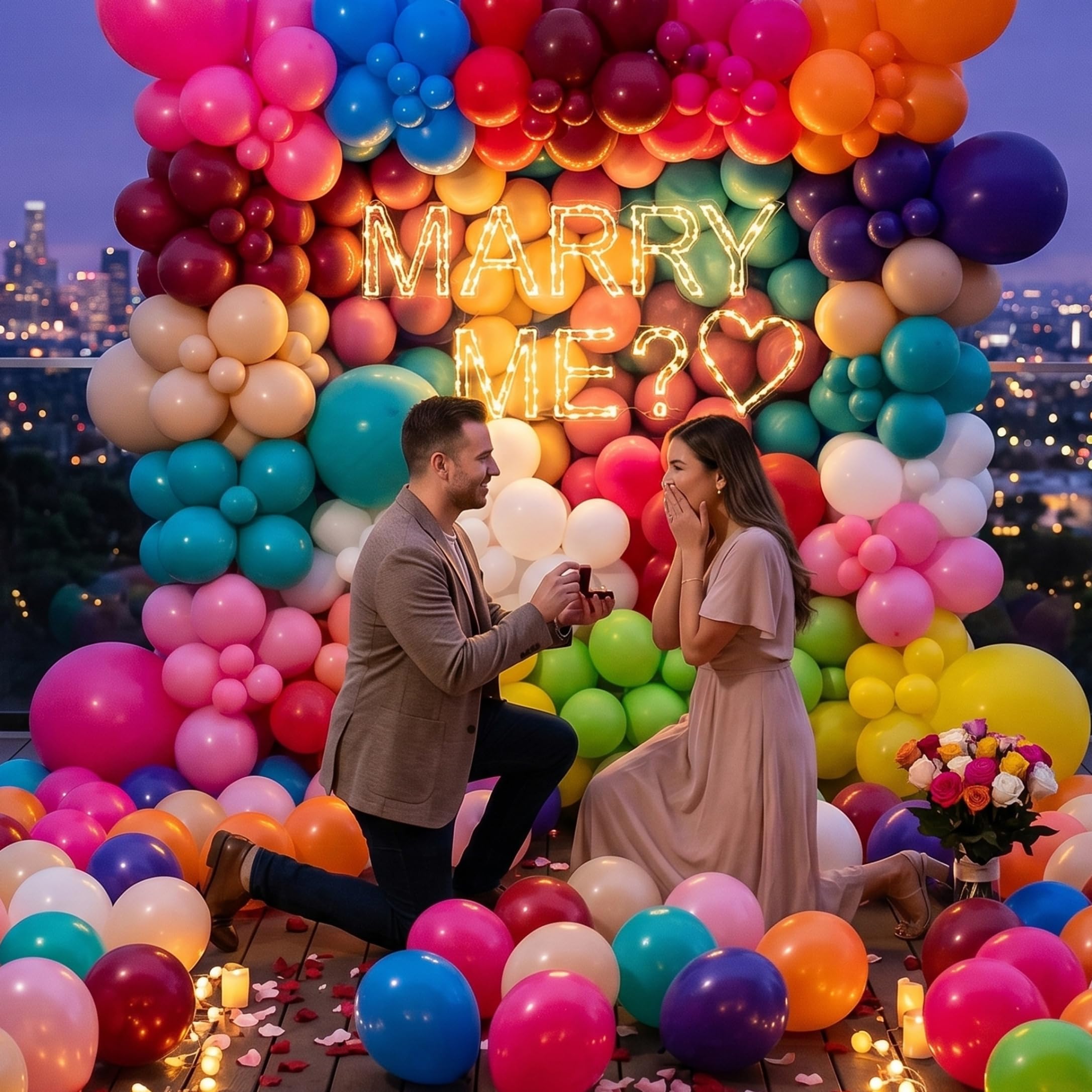 Globos a granel 1000PCS 10in, colores mezclados del partido del arco iris látex mate grueso