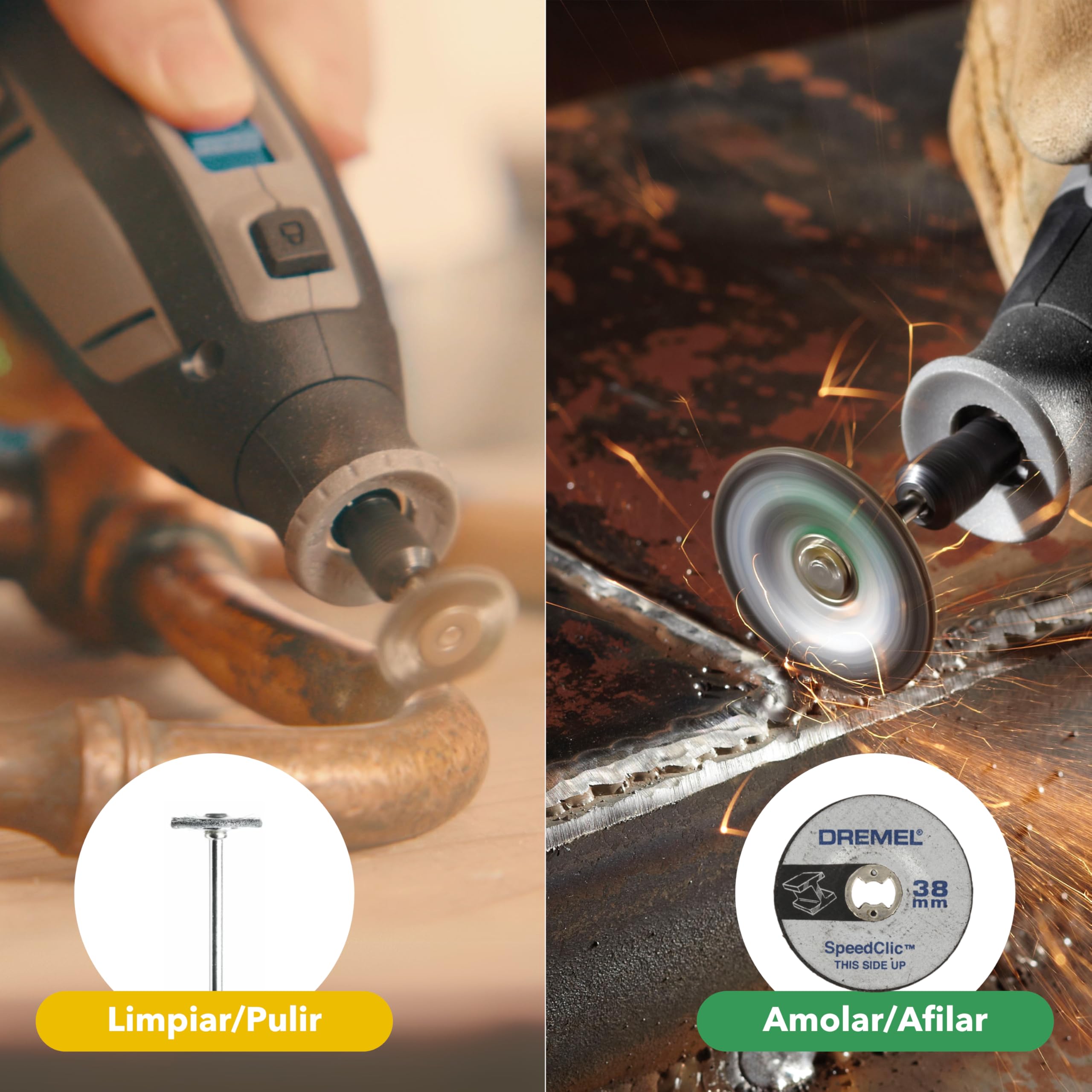 Dremel 8240 Multiherramienta Inalámbrica 12V con Batería de 2Ah, 5 Complementos, 1 Maletín Platinum BOX, 65 Accesorios para Cortar, Grabar, Lijar, Pulir, Afilar y Perforar