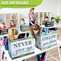 Vista 6 de Honoson 24 Piezas a Granel Carpetas de Privacidad Inspiradoras para Estudiantes Tableros de Cartón de Privacidad para Exámenes Palabras
