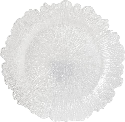 Miniatura 2 de ChargeIt by Jay Charge It by Jay Reef Charger - Plato decorativo de melamina de 13 pulgadas para el hogar, comedor profesional, perfecto para