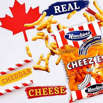 Amazon.com: Cheese Puffs Canadian Snacks - Hawkins Cheezies From