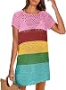 ANRABESS Women's Swimsuit Cover Ups, Mesh Knit Crochet Hollow Out, Bathing Suit for Summer Vacation, Beach Swimwear