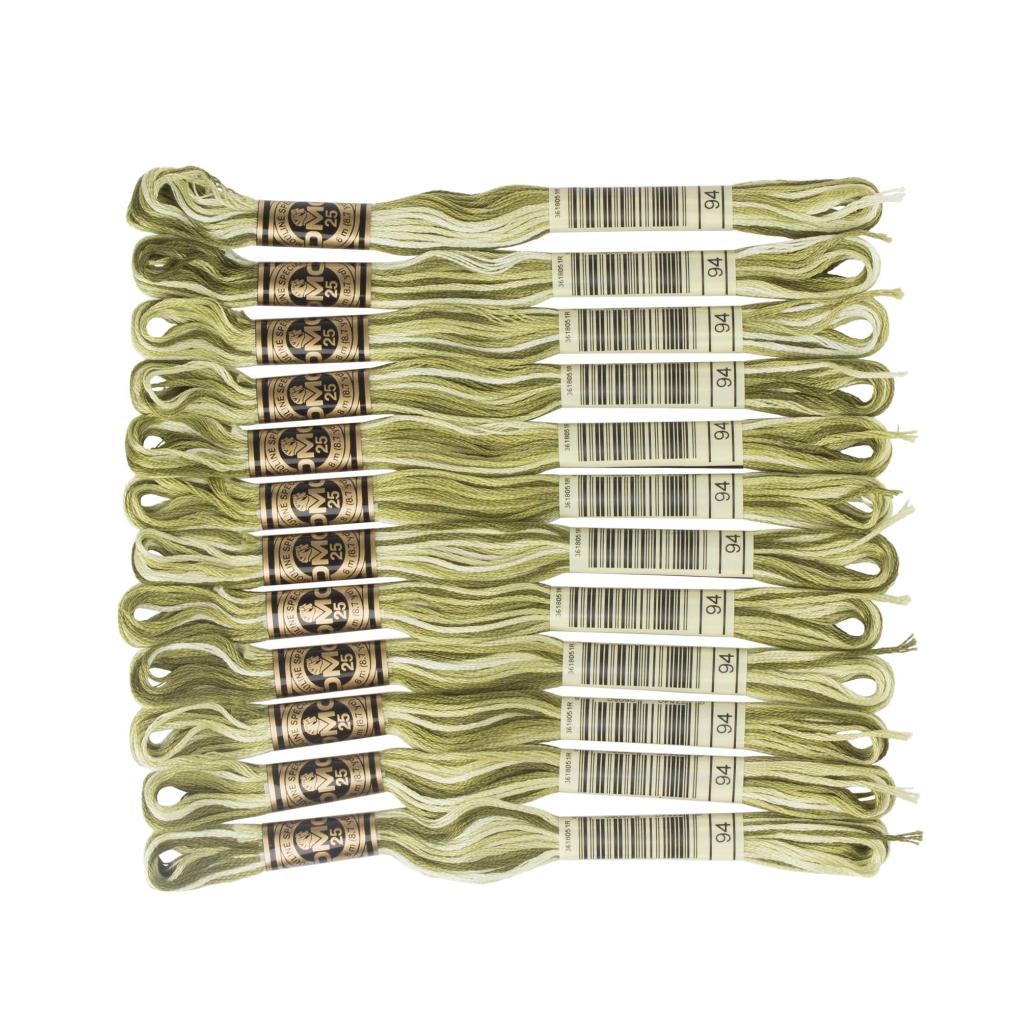 Dmc Variegated Khaki Green 6-Strand Embroidery Cotton Floss,