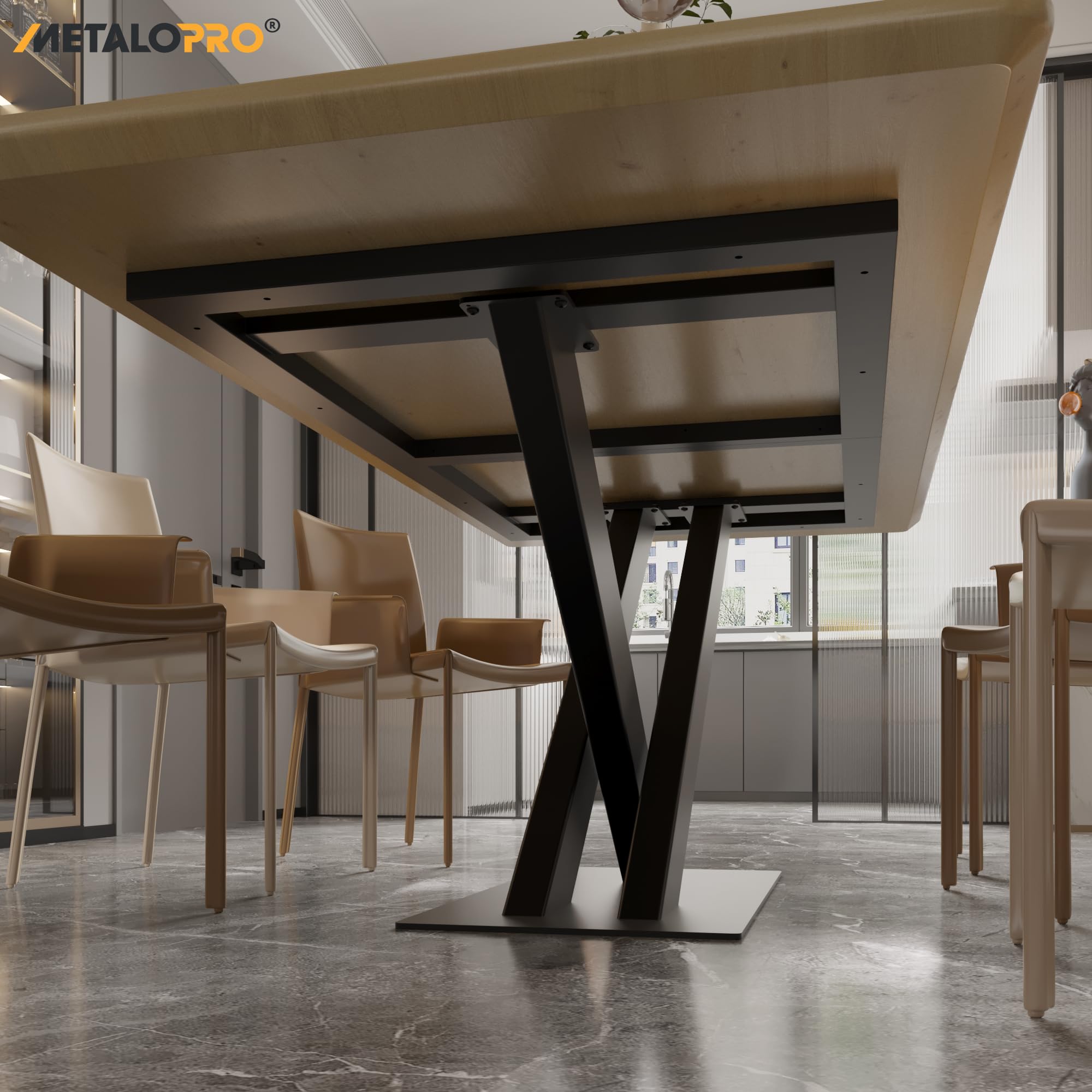 Gambe Tavolo Metallo Acciaio Nero – Struttura Robusta Scrivania Esstisch Tavolino Design Industriale