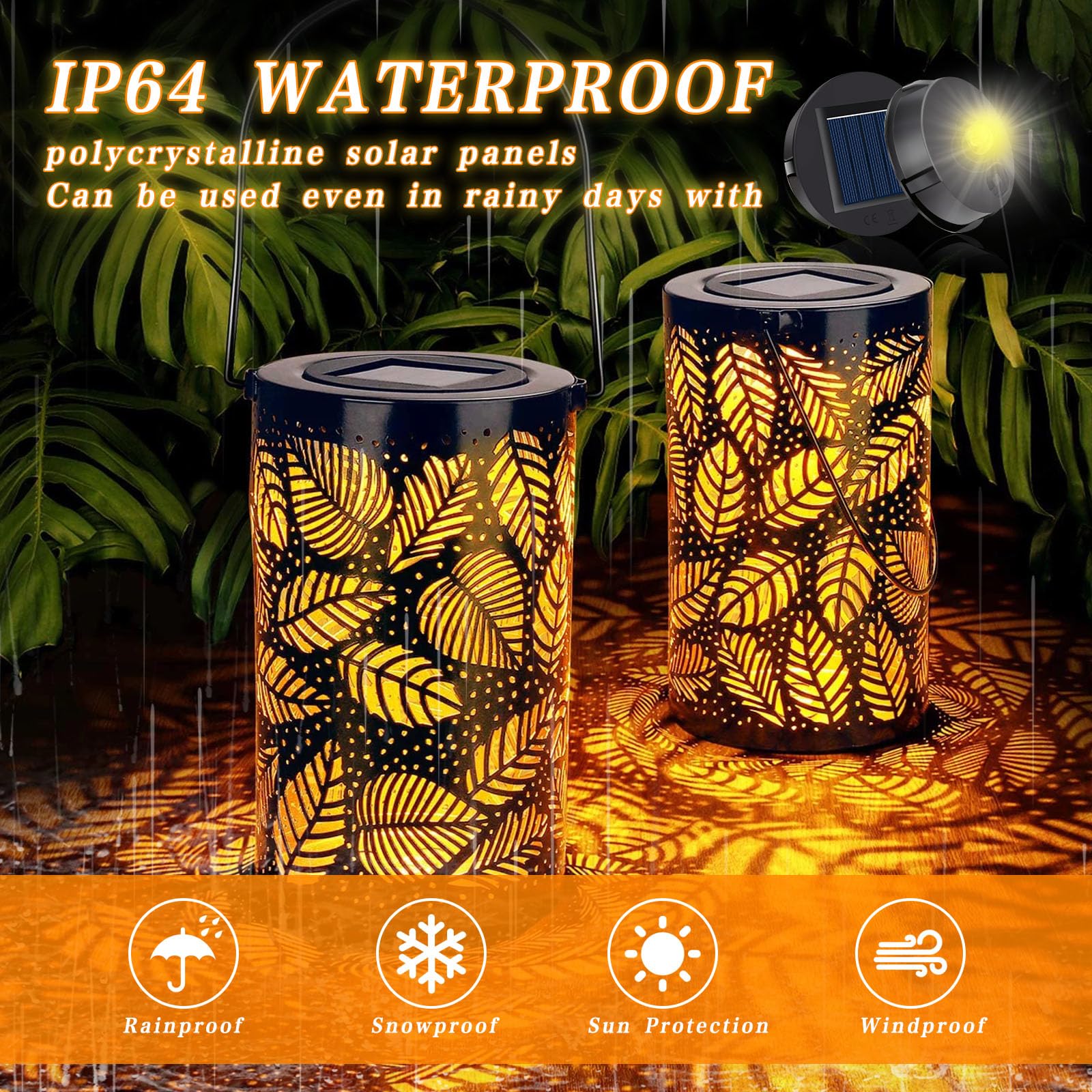 Ricambi Luci Solari Per Lanterne Da Giardino - 6 Pezzi, Pannelli Solari Impermeabili IP65, 7 Cm - Foto 9