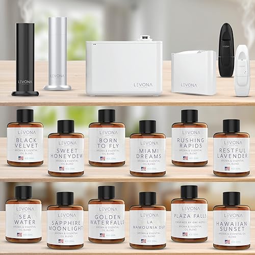 Miniatura 6 de Levona Scent Difusor de aceite esencial – Ambientador con enchufe para el hogar, suministros para el hogar y hotel, difusor sin agua y nebulizador
