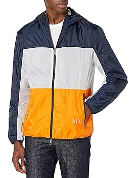 A | X ARMANI EXCHANGE Men's Recycled Polyester Colorblock