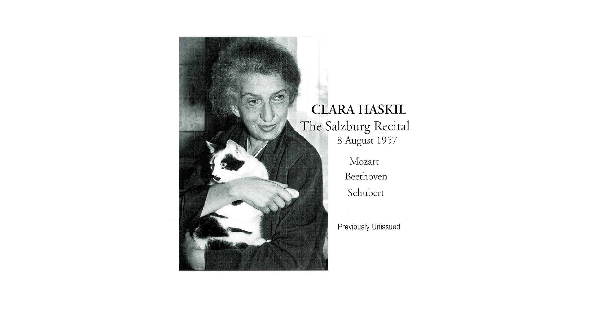 Clara Haskil - Clara Haskil: The Salzburg Recital - Amazon