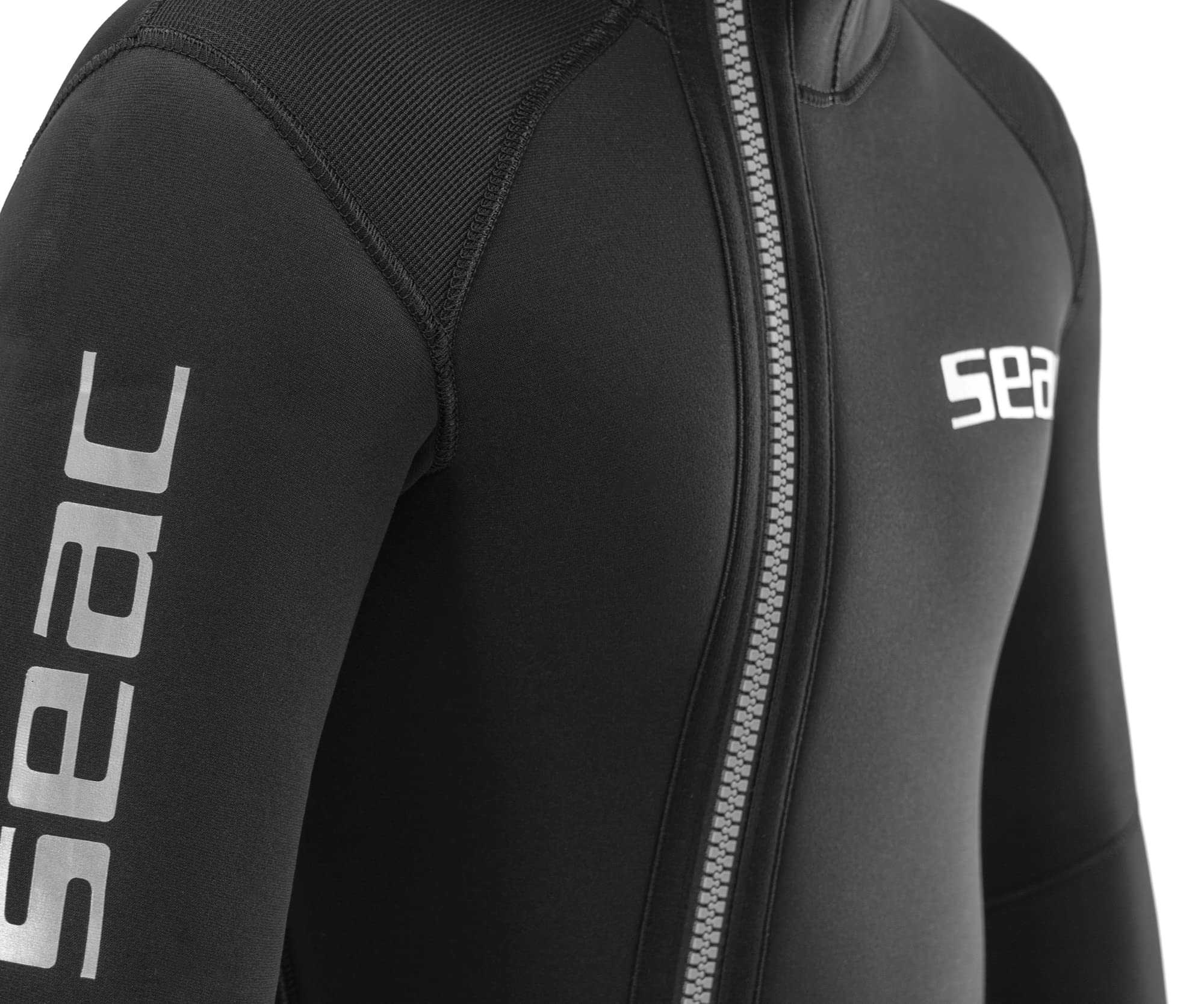 Seac Club Man, muta in neoprene da 5 mm con cappuccio integrato, protezioni in Powertex nelle spalle, ginocchiere e fondoschiena