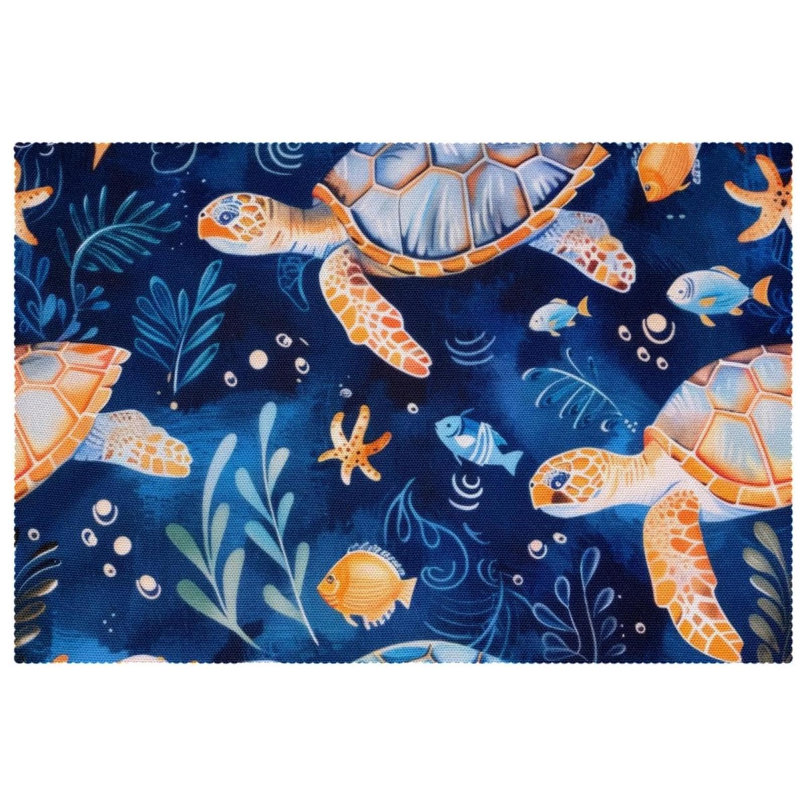 Set de table ocean anti-glisse chic pour repas de famille estival