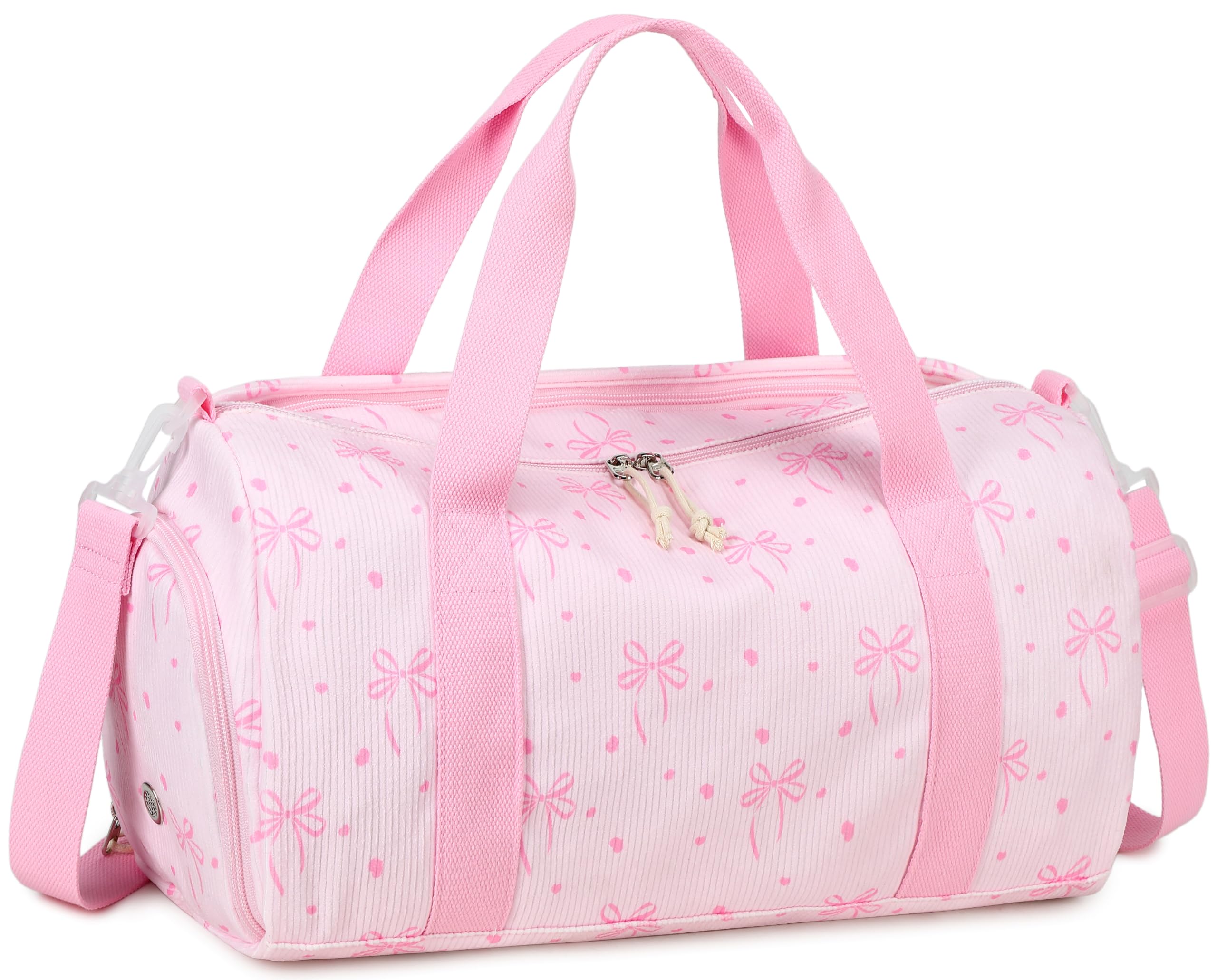 Duffle Bag Girls Kids Cute Gym Bag with Shoes Compartment & Wet Separation Waterproof Sports Overnight Travel Bag