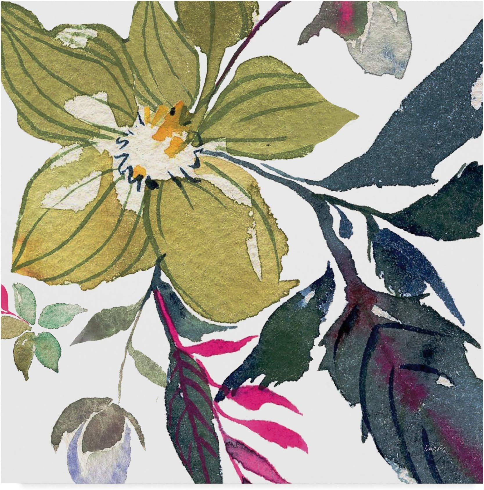 Hellebore Ya Doing I by Kristy Rice, 35x35