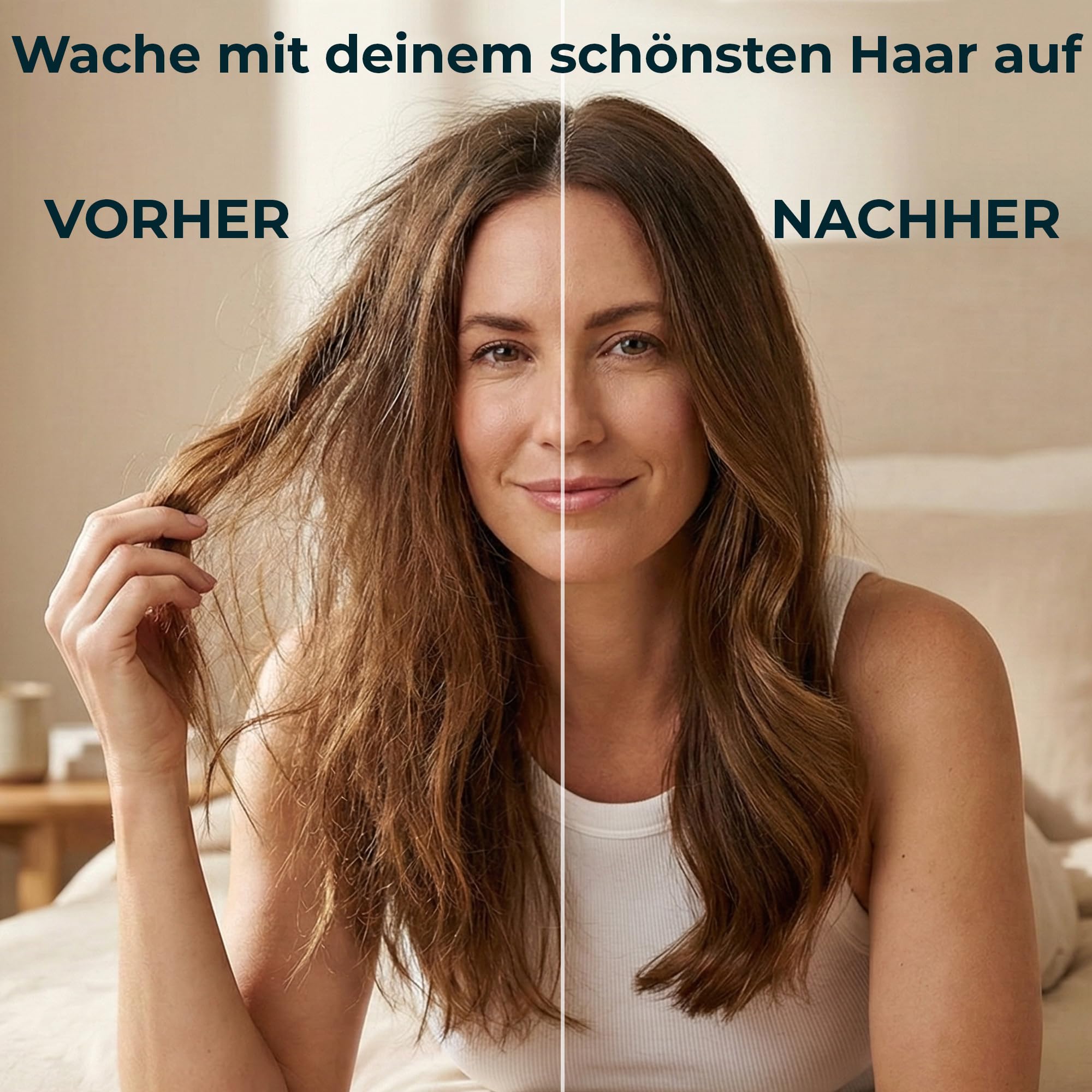 Seidenhaube zum Schlafen – Schlafhaube aus 100% Maulbeerseide, atmungsaktive und anpassbare Schlafmütze, Silk Bonnet, Haarhaube für die Nacht mit elastischem Band