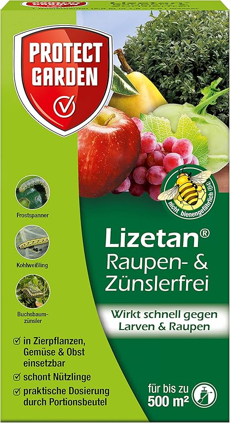 PROTECT GARDEN Lizetan Zünslerfrei 25g Spritzmittel für schnelle und ...