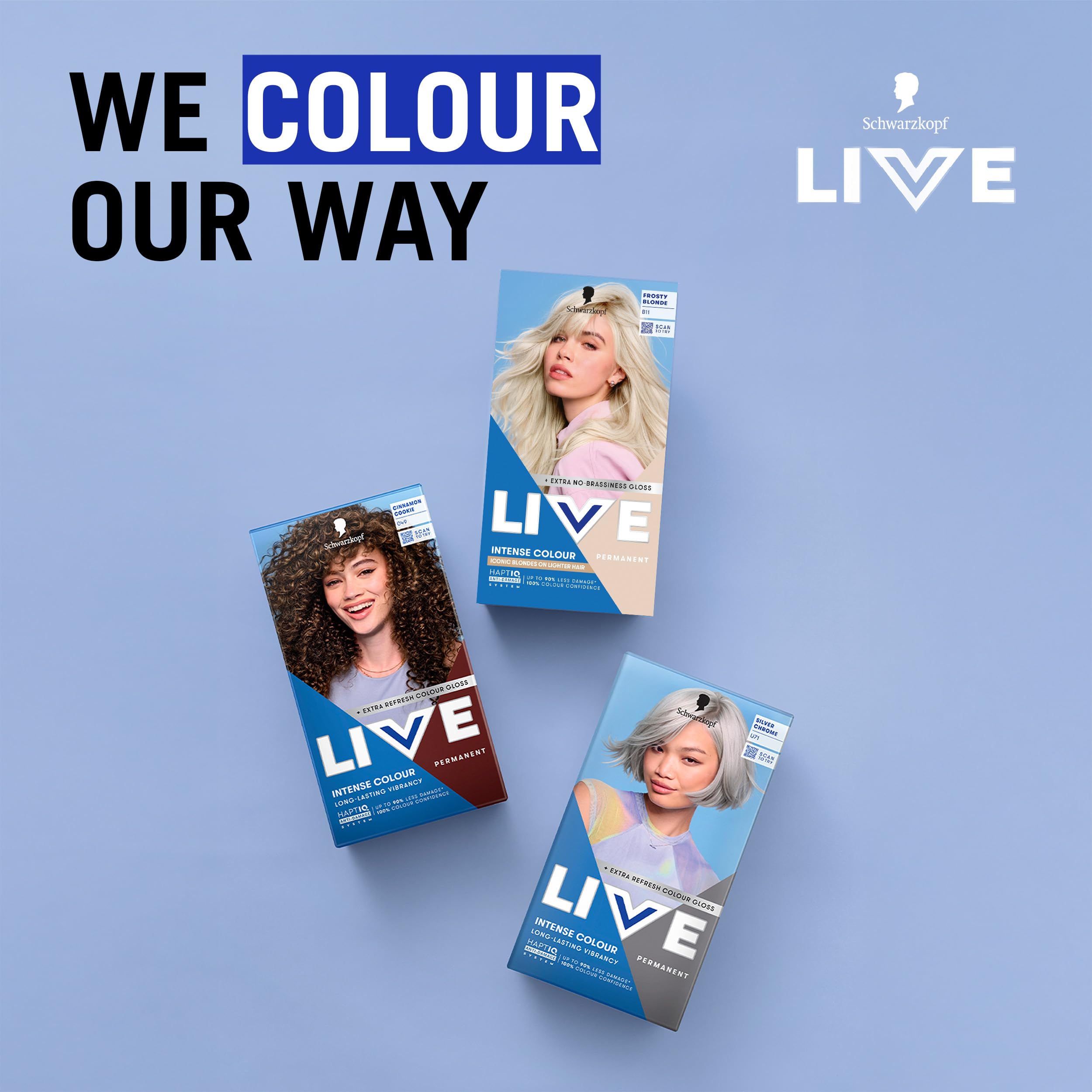 Schwarzkopf LIVE Intense Colour B11 Frosty Blonde, Long-lasting Permanent Blonde Hair Dye, For Lighter Hair, With Extra No-Brassiness Gloss — view 8