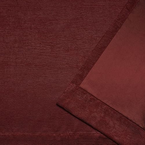 Miniatura 4 de Exclusive Home Oxford - Par de paneles de cortinas opacas con ojales en la parte superior, de satén texturizado, 52 x 108 pulgadas, chile, 2 piezas