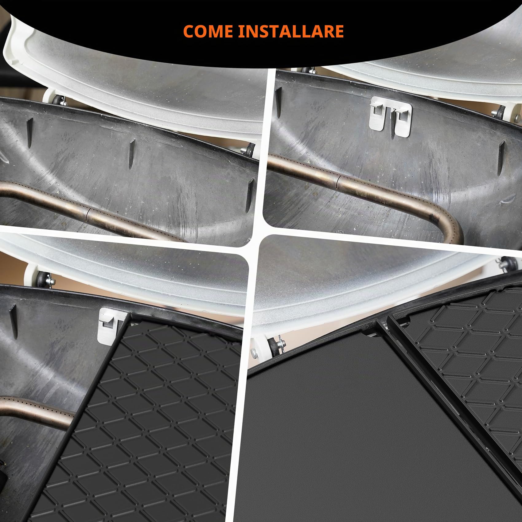 Onlyfire Piastra in Ghisa Weber Serie Q100/Q1000 - Griglia a Gas Q100/Q1200/Q1400/Q120/Q140 Ricambio 6558, 1 Pezzo
