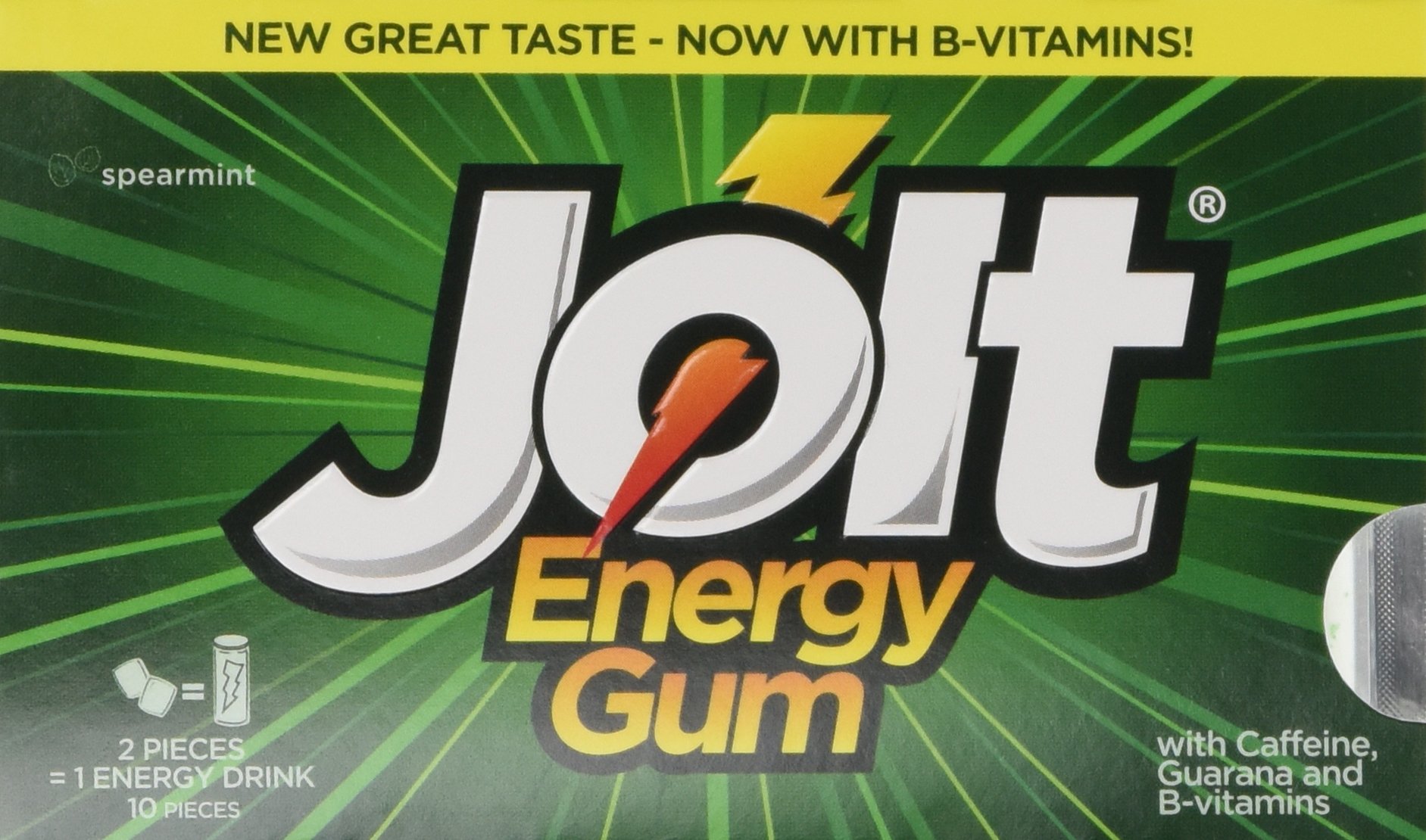 Jolt Energy Gum - Spearmint 12-pack